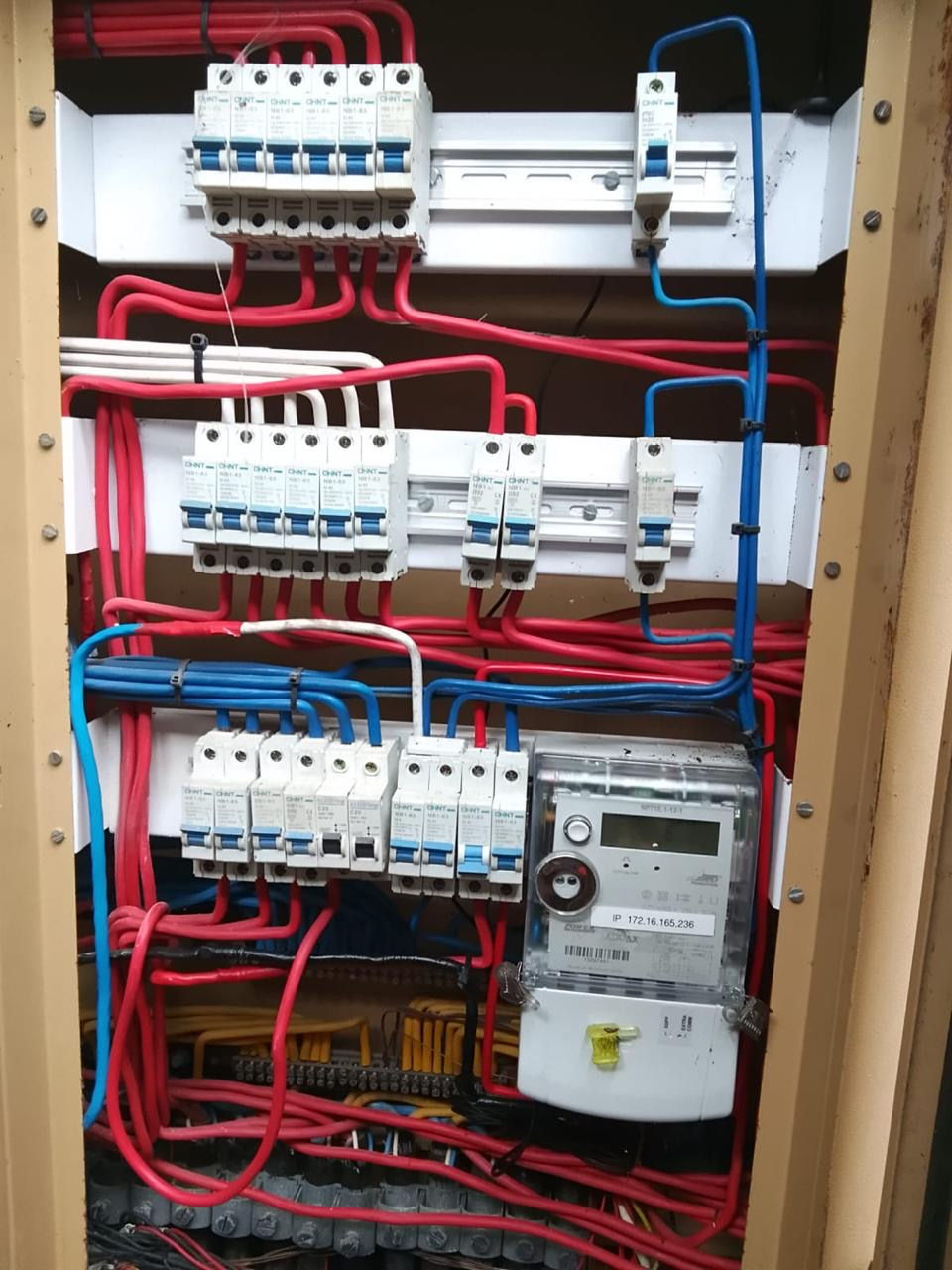 Electrical distribution board wiring installed by Happ's Electrical